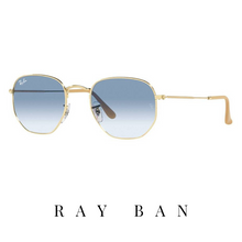 Ray Ban - 'Hexagonal' - Gold&Blue Gradient