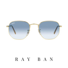Ray Ban - 'Hexagonal' - Gold&Blue Gradient