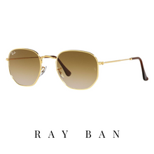 Ray Ban - 'Hexagonal' - Gold&Brown Gradient
