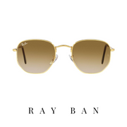 Ray Ban - 'Hexagonal' - Gold&Brown Gradient