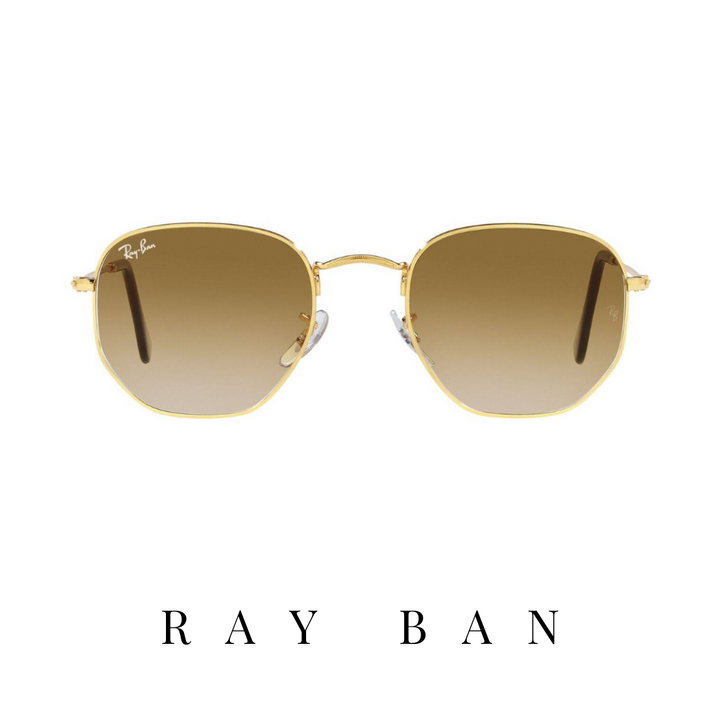 Ray Ban - 'Hexagonal' - Gold&Brown Gradient