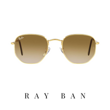 Ray Ban - 'Hexagonal' - Gold&Brown Gradient