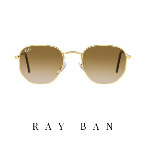 Ray Ban - 'Hexagonal' - Gold&Brown Gradient