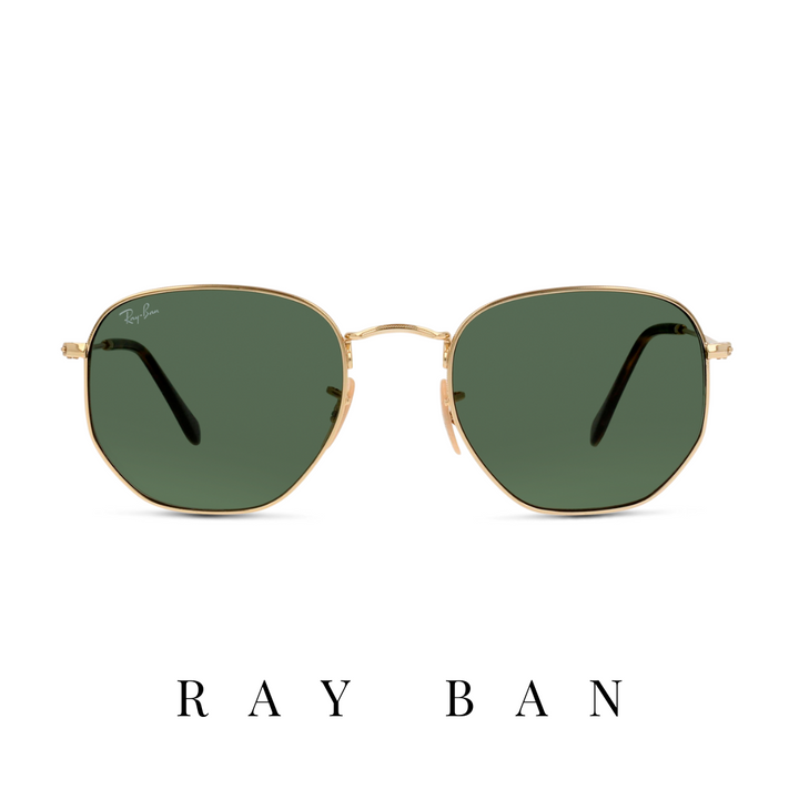 Ray Ban - Hexagonal - Unisex - Gold&Green