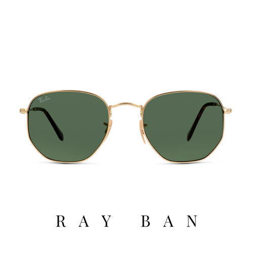 Ray Ban - Hexagonal - Unisex - Gold&Green