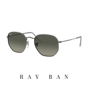 Ray Ban - 'Hexagonal' - Gunmetal&Grey Gradient