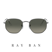 Ray Ban - 'Hexagonal' - Gunmetal&Grey Gradient