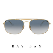 Ray Ban - 'The Colonel' - Rectangle - Gold&Blue Gradient