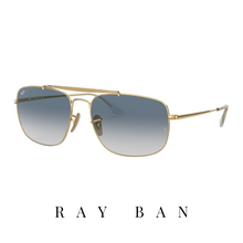 Ray Ban - 'The Colonel' - Rectangle - Gold&Blue Gradient