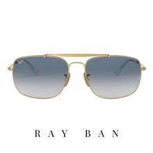 Ray Ban - 'The Colonel' - Rectangle - Gold&Blue Gradient