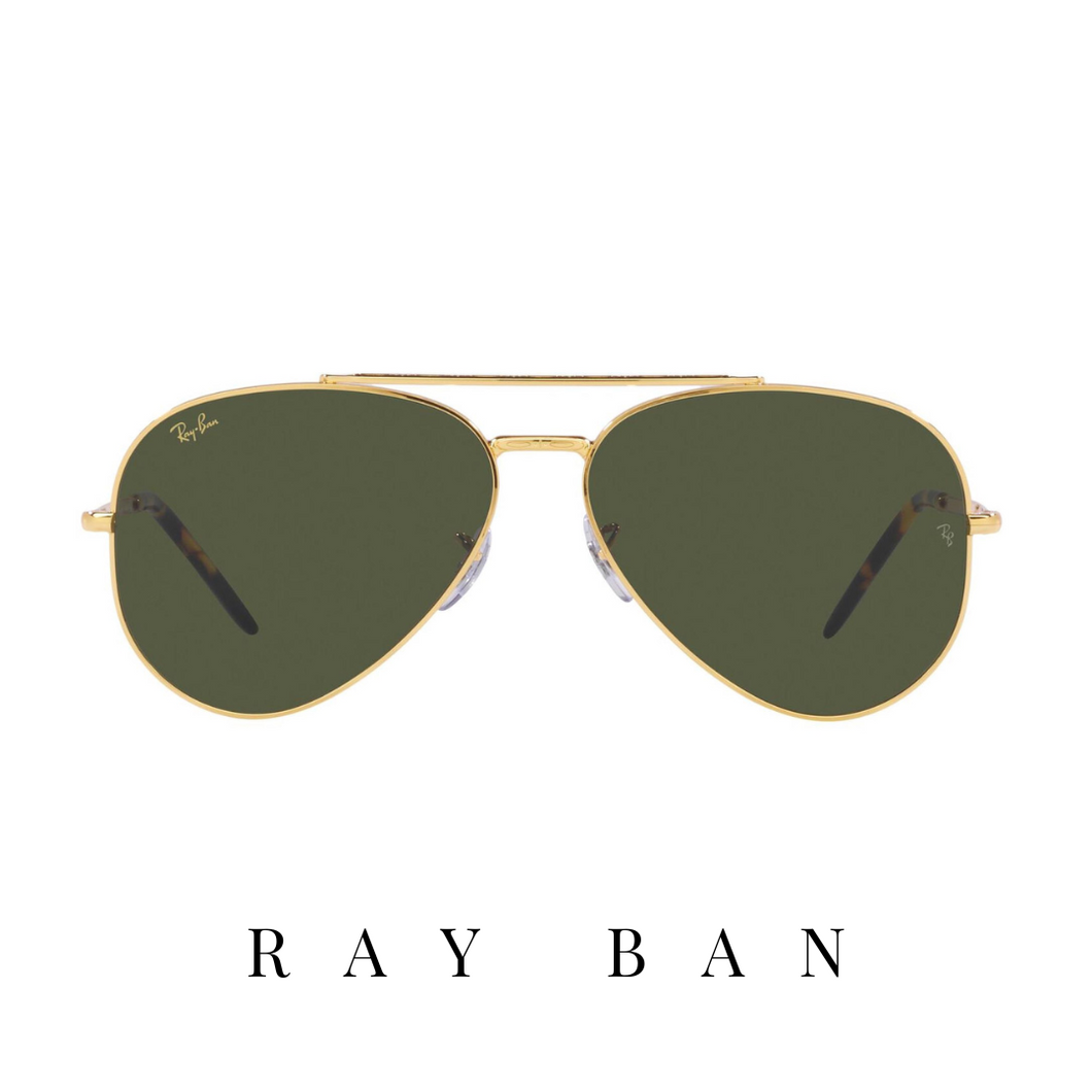 Ray Ban - 'New Aviator' - Gold&Green