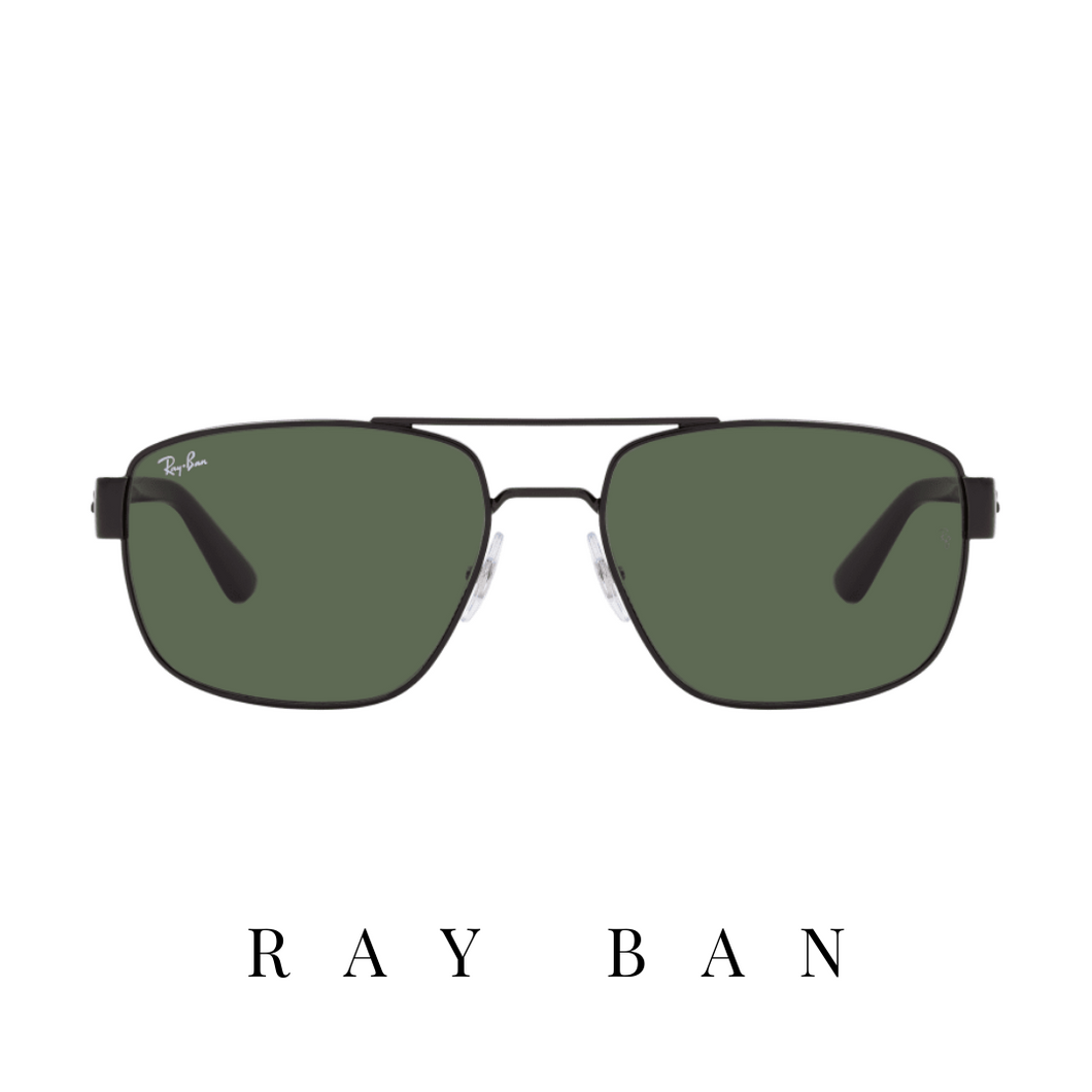Ray Ban - Irregular - Black&Green