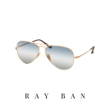 Ray Ban - 'Aviator Metal II' - Gold&Blue Gradient