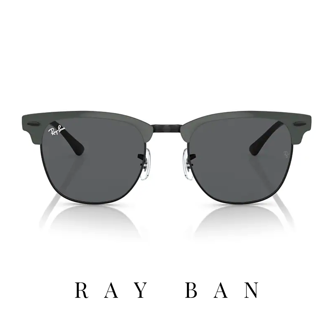 Ray Ban - 'Clubmaster Metal' - Grey/Black