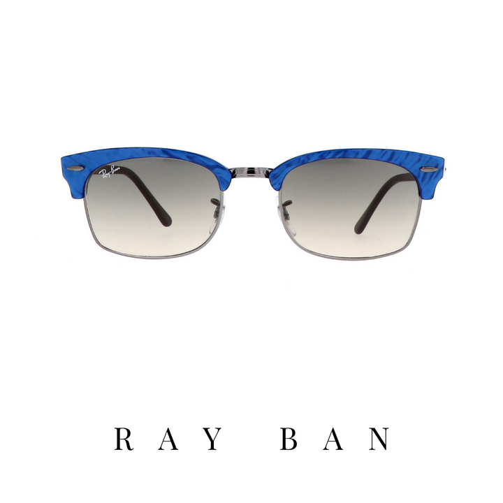 Ray Ban - 'Clubmaster Square' - Unisex - Blue/Gunmetal
