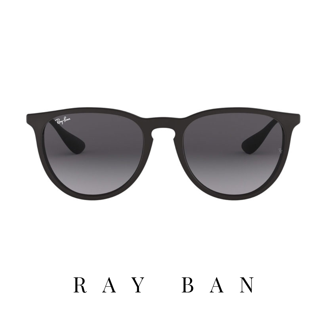 Ray Ban - 'Erika' - Unisex - Black Mat&Grey Gradient