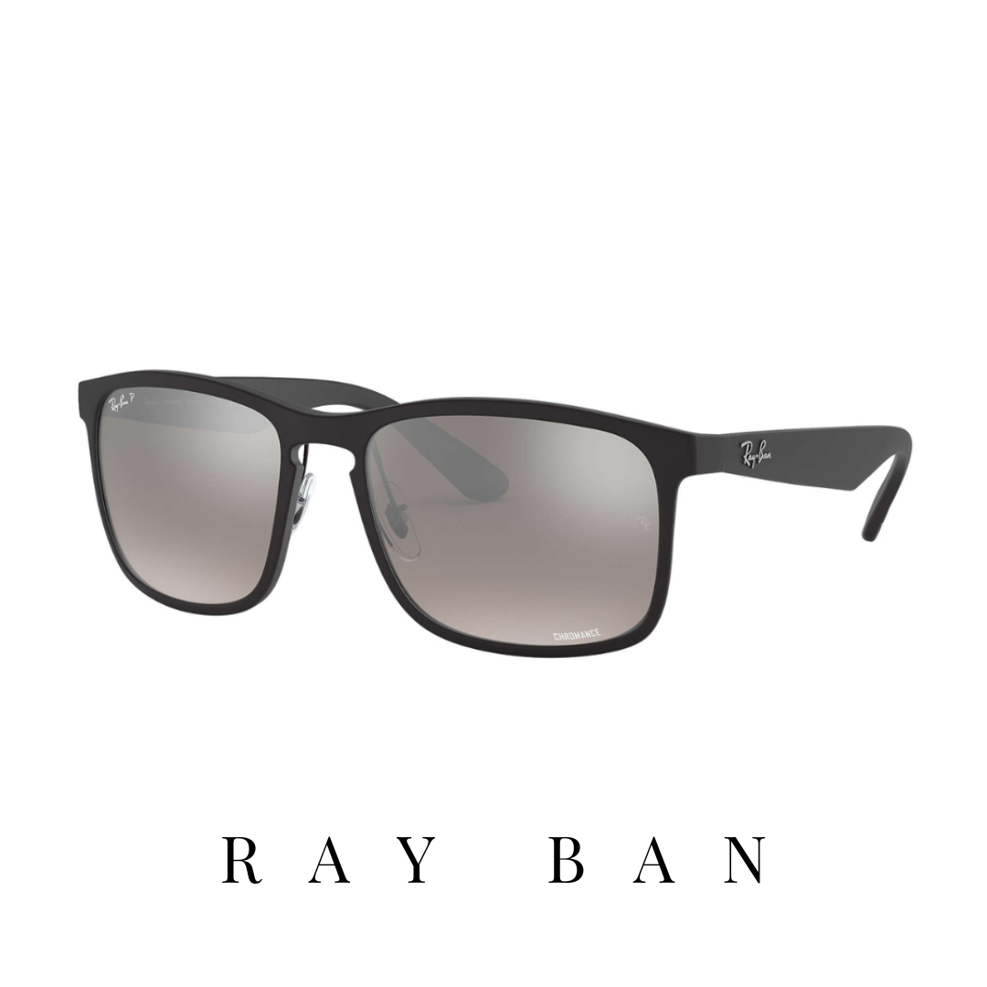 Ray Ban - 'Chromance' - Black Mat&Grey Mirror - Polarized