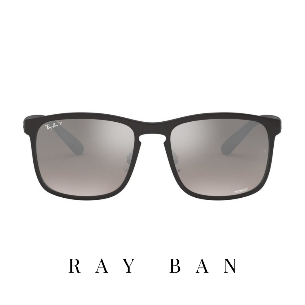 Ray Ban - 'Chromance' - Black Mat&Grey Mirror - Polarized