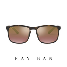 Ray Ban - 'Chromance' - Havana Mat&Purple Mirror - Polarized