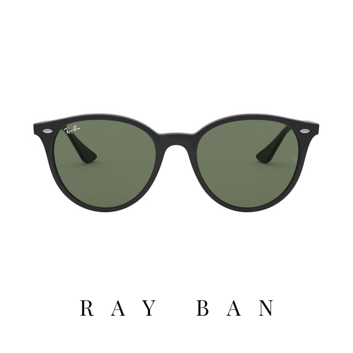 Ray Ban - Round - Unisex - Black&Green