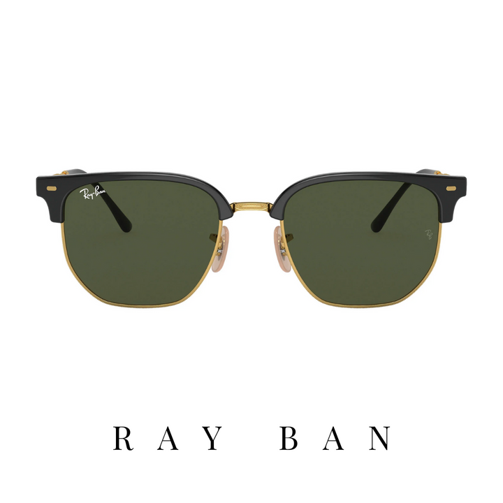 Ray Ban - 'New Clubmaster' - Black/Gold&Green