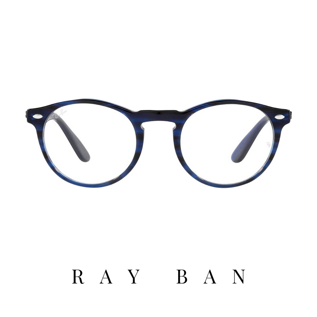 Ray Ban Eyewear - Round - Striped Blue