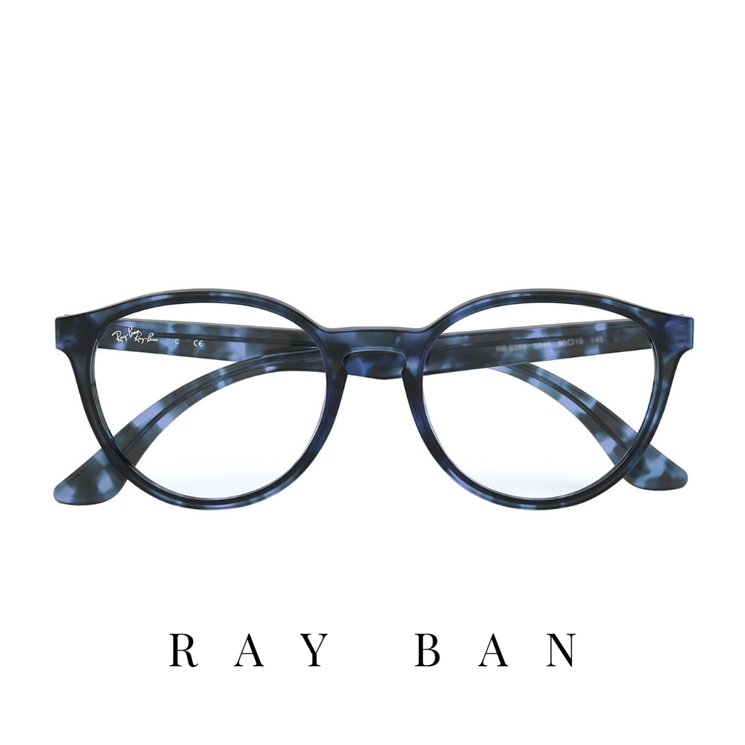 Ray Ban Eyewear - Round - Unisex - Blue Havana