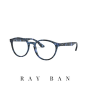 Ray Ban Eyewear - Round - Unisex - Blue Havana