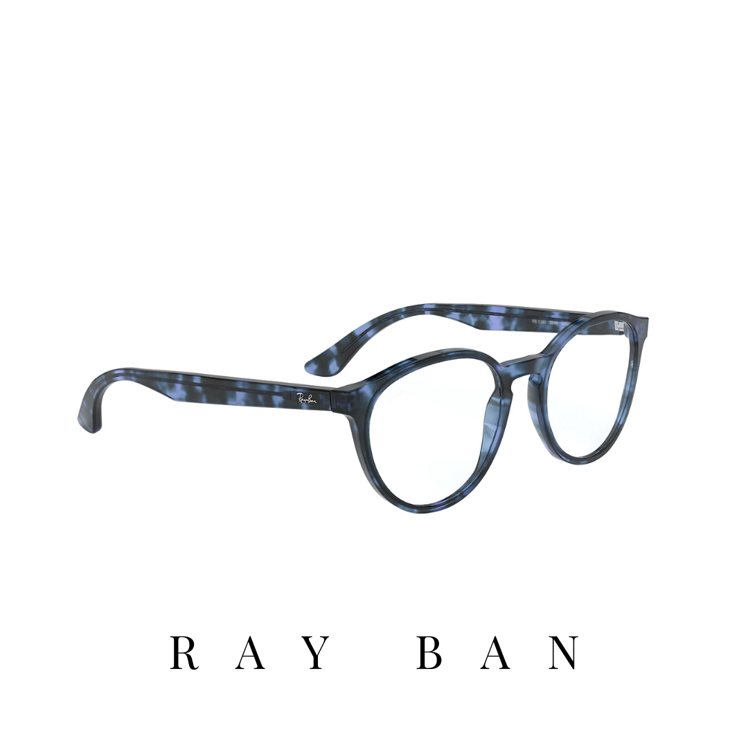 Ray Ban Eyewear - Round - Unisex - Blue Havana