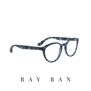 Ray Ban Eyewear - Round - Unisex - Blue Havana
