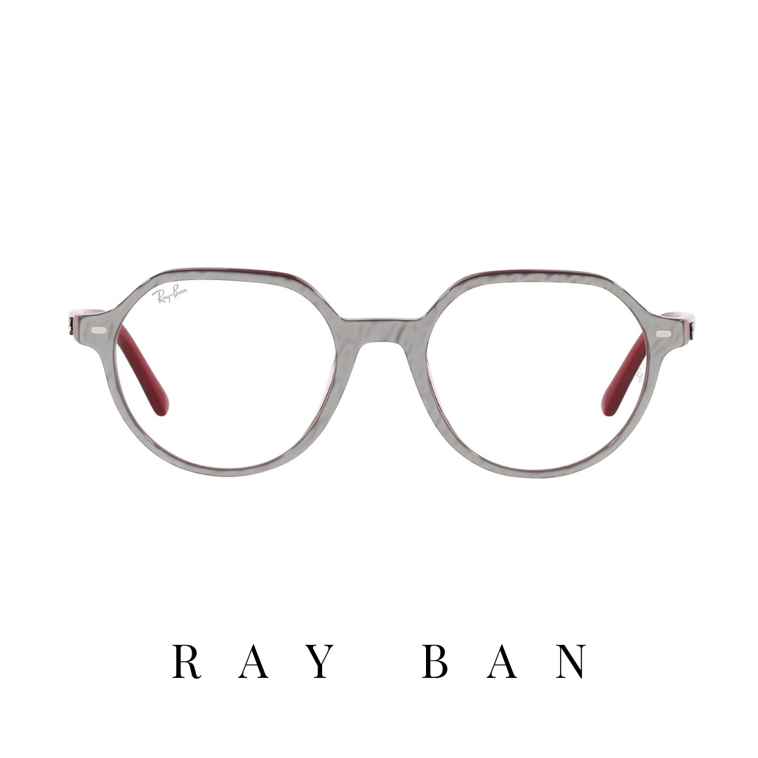 Ray Ban Eyewear - 'Thalia' - Wrinkled Grey/Bordeaux
