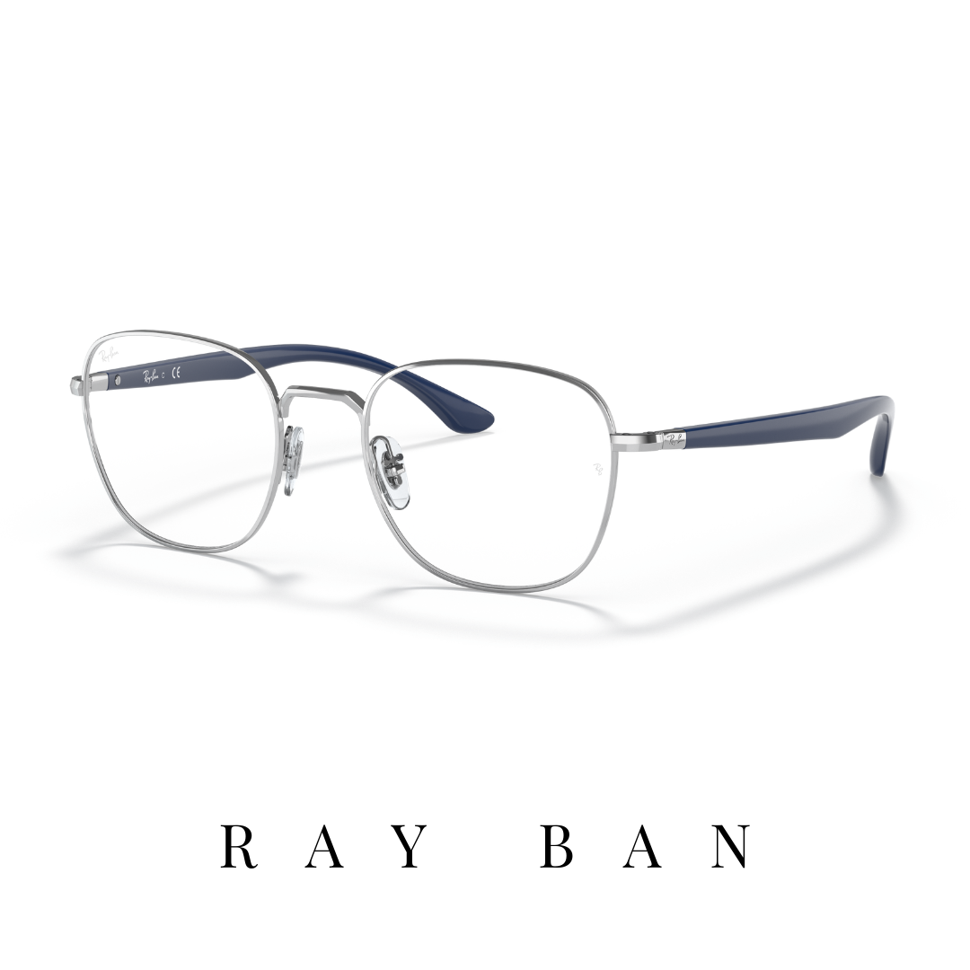 Ray Ban Eyewear - Square - Unisex - Silver/Blue