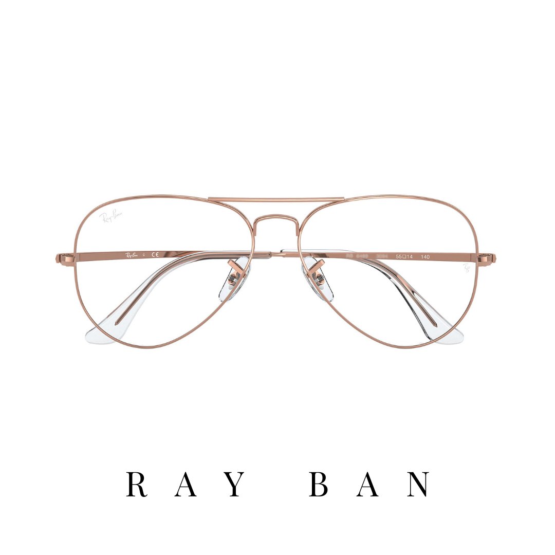 Ray Ban Eyewear - 'Aviator Metal II' - Unisex - Rose-Gold