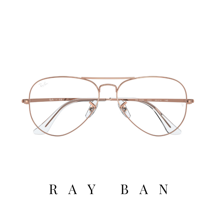 Ray Ban Eyewear - 'Aviator Metal II' - Unisex - Rose-Gold