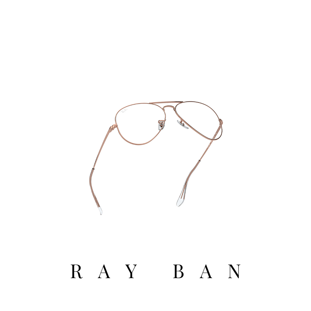 Ray Ban Eyewear - 'Aviator Metal II' - Unisex - Rose-Gold