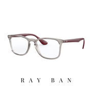 Ray Ban Eyewear - Square - Unisex - Transparent Grey/Bordeaux
