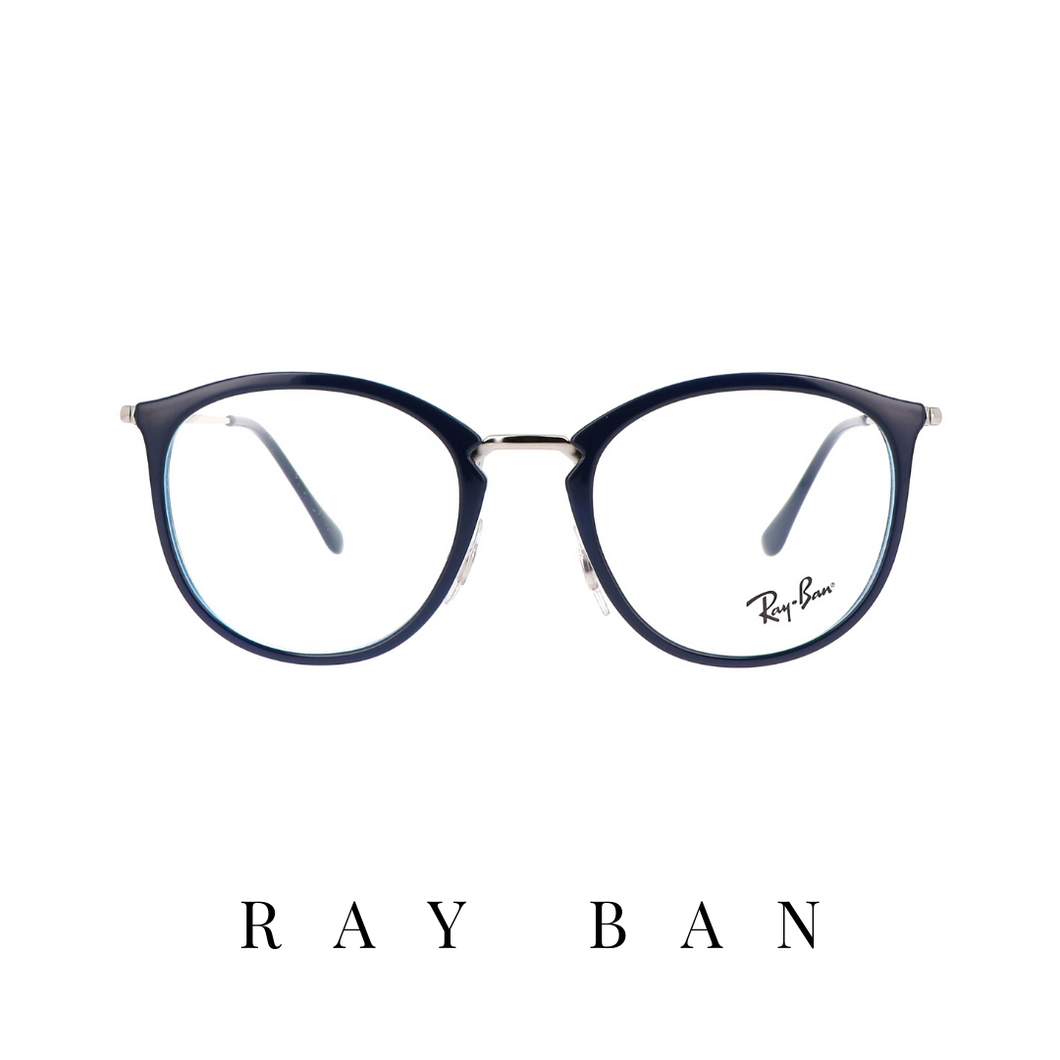 Ray Ban Eyewear - Round - Blue/Silver
