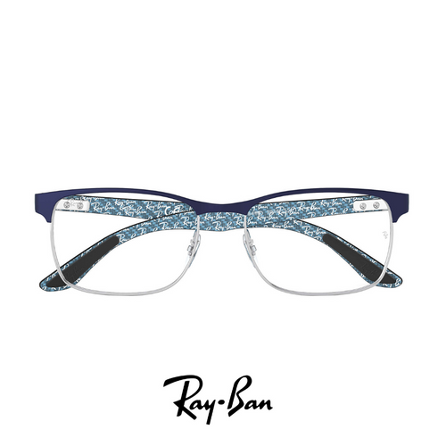Ray Ban Eyewear - Square - Blue/Black/Silver, Metal