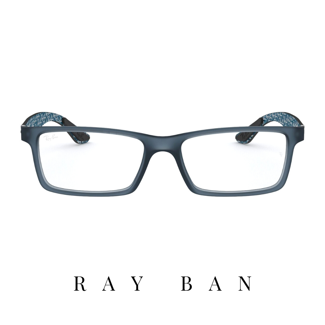 Ray Ban Eyewear - Mini Rectangle - Unisex - Blue&Print