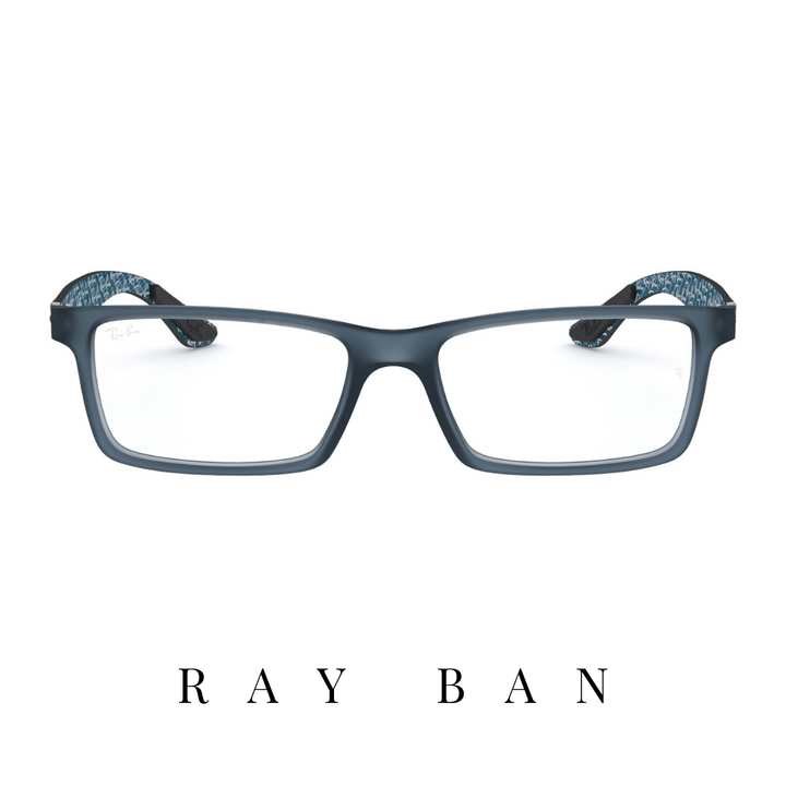 Ray Ban Eyewear - Mini Rectangle - Unisex - Blue&Print