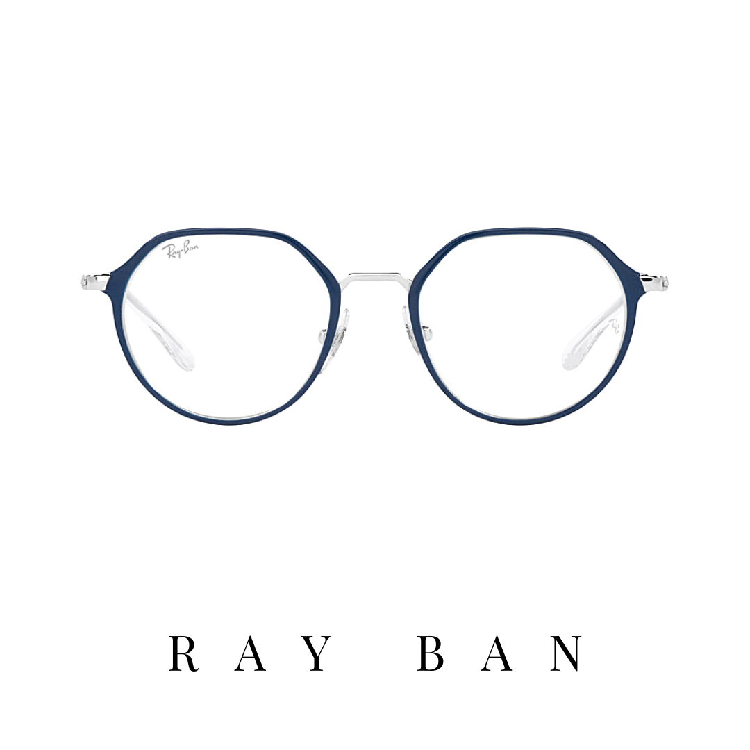 Ray Ban Eyewear - Junior - Irregular - Unisex - Blue/Silver