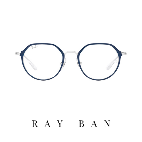 Ray Ban Eyewear - Junior - Irregular - Unisex - Blue/Silver