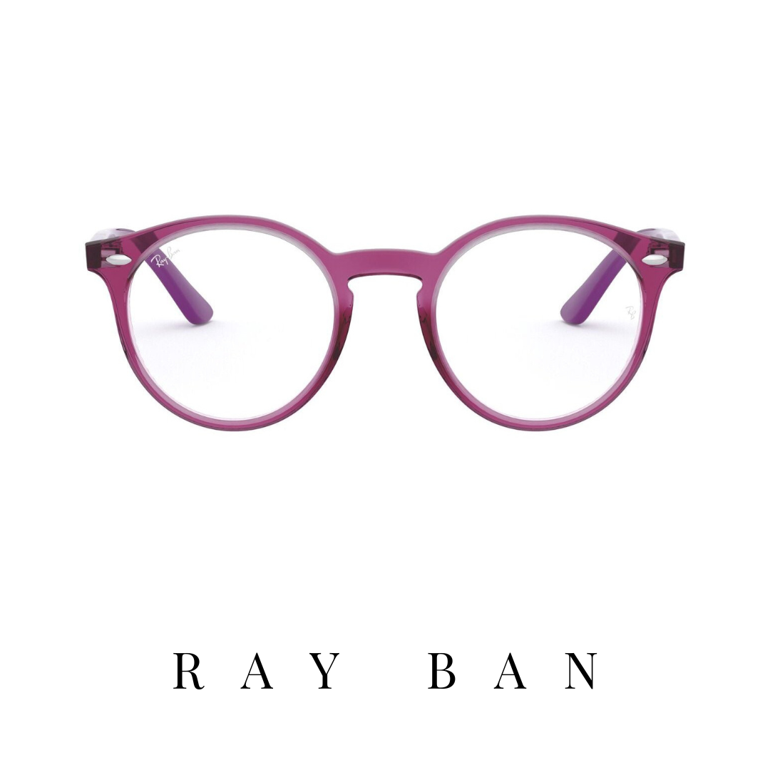 Ray Ban Eyewear - Junior - Round - Transparent Fuxia