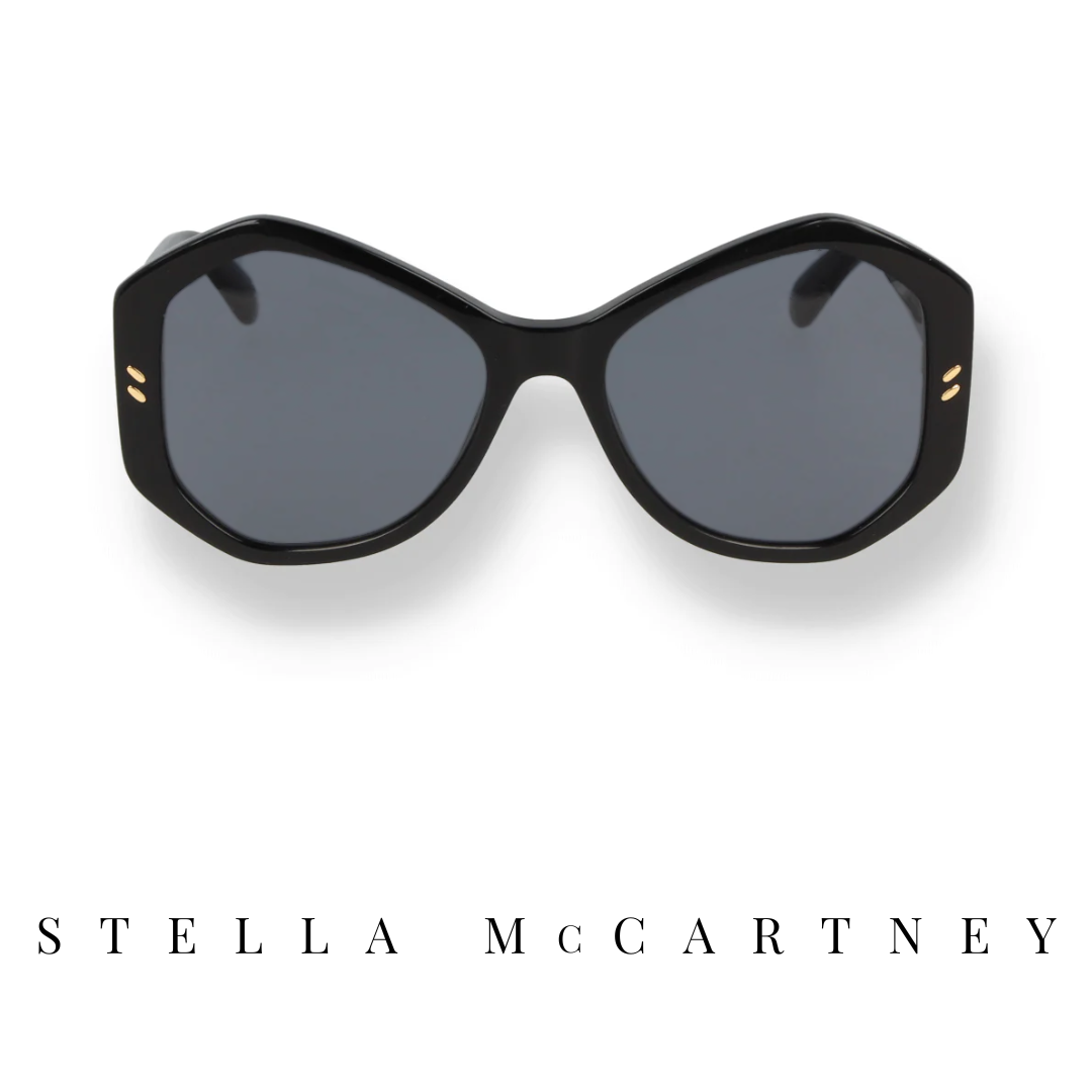 Stella McCartney - 'Falabella Pin Hexagon' - Black