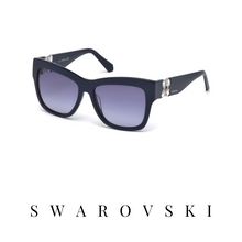 Swarovski - Oversized - Square - Navy Blue