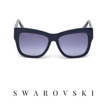 Swarovski - Oversized - Square - Navy Blue