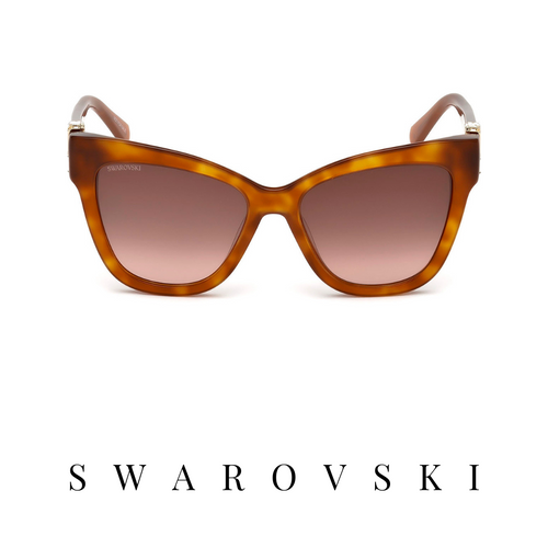 Swarovski - Oversized - Cat-Eye - Honey Havana