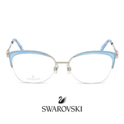 Swarovski Eyewear - Cat-Eye - Silver/Blue