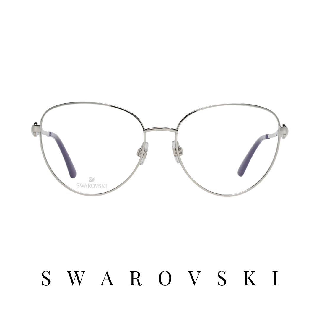 Swarovski Eyewear - Cat-Eye - Silver/Violet