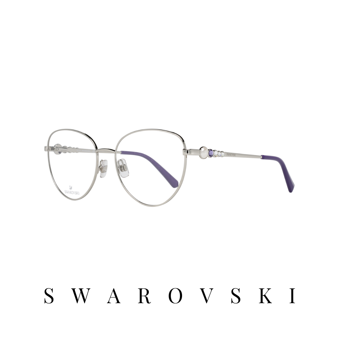 Swarovski Eyewear - Cat-Eye - Silver/Violet